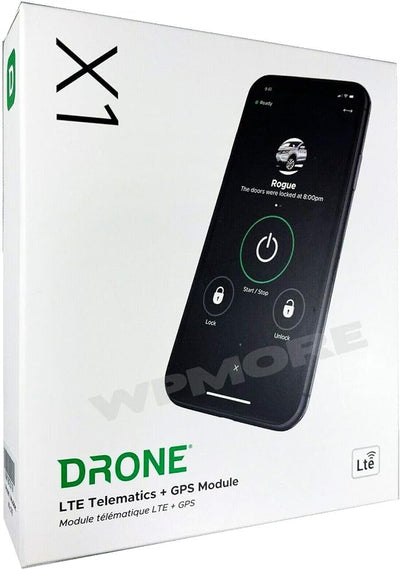 DroneMobile X1 LTE Module Locate and Start Your car by Smartphone or smartwatch with Sound of Tri-State Lanyard Bundle