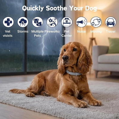 Calming Collar for Dogs - 4 Packs Pheromone Calming Collar, Lasts 60 Days to Relieve Anxiety, Stress & Separation, Reduce Unwanted Behavior, Adjustable for Small Medium Large Dog | Natural Calming Formula, Effective Anxiety Relief, Long-Lasting Waterpr...
