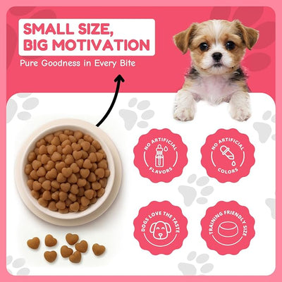 Loving Pets Houndations Beef Dog Training Treats | All Natural | 2.6 Calories Per Treat | Grain-Free, Wheat-Free, Gluten-Free & Corn-Free | For Small Dogs & Puppies, 4 oz