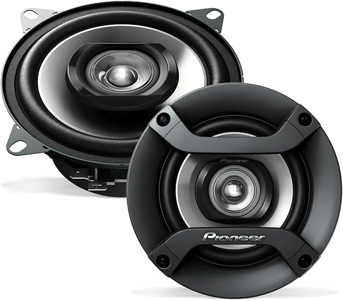Pioneer F-Series TS-F1035R 4” 2-Way Speakers (Pair) – 150W Max, Balanced Sound + Smooth Treble, Great Stock Replacement, High-Efficiency Speaker Designed for OEM Power