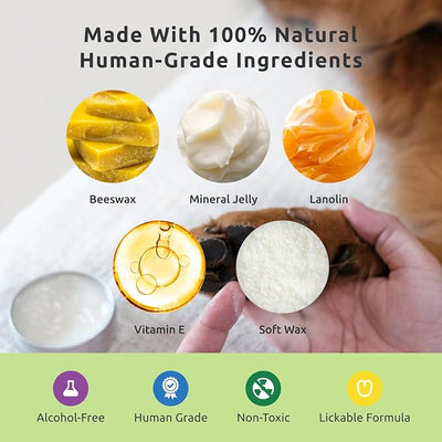 Protex PawZ MaxWax Paw Balm | All Natural Paw Balm and Paw Soother for Dogs | Paw Wax (60g)