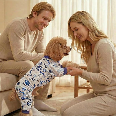 Dog Pajamas & Onesie for Small Medium Dogs, Ultra-Premium Pjs XL | Vet-Approved Hypoallergenic Polyester, Lightweight, Breathable & Won't Overheat, Gentler on Skin, Size XL (Pet: 14-18lbs)