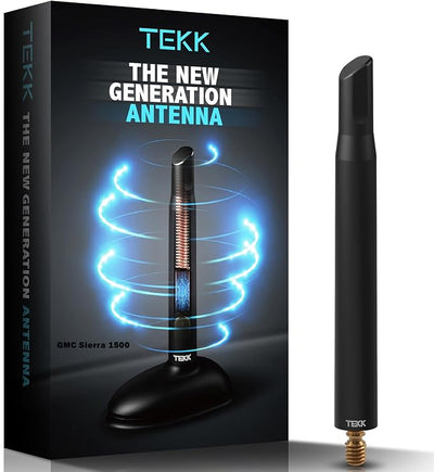 TEKK Short Antenna Compatible with GMC Sierra 1500 2007-2026 / Designed for Optimized FM/AM Reception / 4.8 Inches