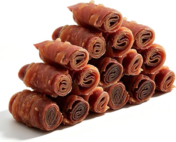 Jungle Calling 21oz Triple Flavor Rolls Dog Treats, Rawhide Free Chews Made with Real Chicken Duck & Beef, High Protein Healthy Jerky Snacks for Medium Large Dogs, Easily Digestible Training Treat