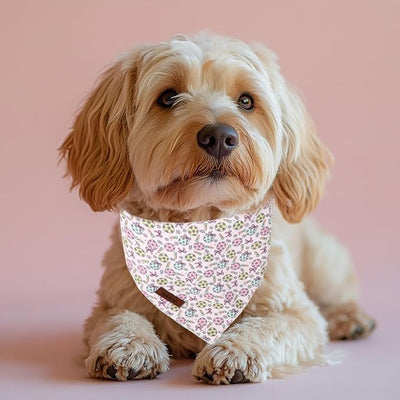 Easter Dog Bandana - Cute Pastel Egg Dog Neck Scarf, Soft Girly Spring Pet Bib for Puppy Kitten, Easter Photo Dogs Cats Prop for Daily Use Parties & Pet Photography S