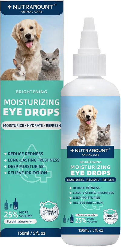 Moisturizing Eye Drops for Dogs, Cats, and Livestock 150ML/5 fl. oz Dry Eye Solution 1 Piece
