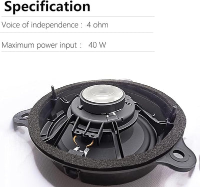 Door Speaker Compatible with 2008 to 2022 2023 2024 2025 2026 Nissan Altima Pathfinder sentra Maxima Murano 4 ohm