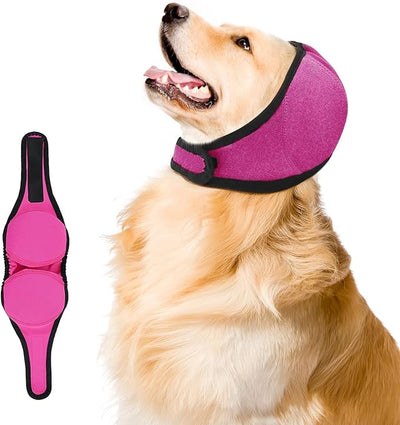 Jorme Upgraded Dog Ear Muffs for Noise Protection & Bath, No Shake EarWrap, Grooming & Anxiety Relief, with Soundproof Sponge