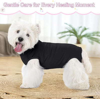 Coppthinktu Dog Surgery Recovery Suit for Dogs After Surgery Female, Dog Onesie Neuter Puppy Spay Shirts, Post-Op Bodysuit Pajamas Anti Licking Abdominal Wounds Cone Alternative