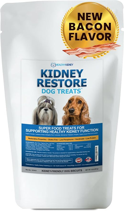 Kidney Restore Bacon Flavor Dog Treats: Low Protein Treats for Dogs, Kidney Function for Dogs, Renal Friendly Low Protein