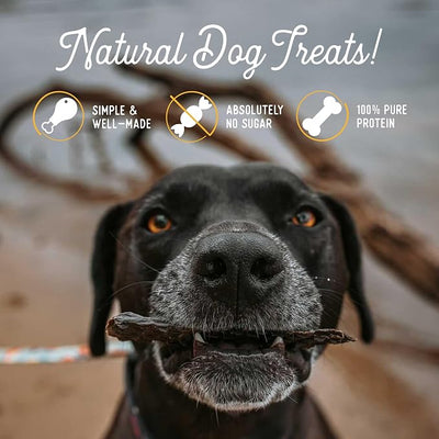 Beg & Barker Beef Liver Jerky for Dogs (4 Ounce, Pack of 1) - Dog Training Treats - Natural Dog Treats Made in The USA - Grain Free, Diabetic-Friendly, High Protein, Sugar-Free