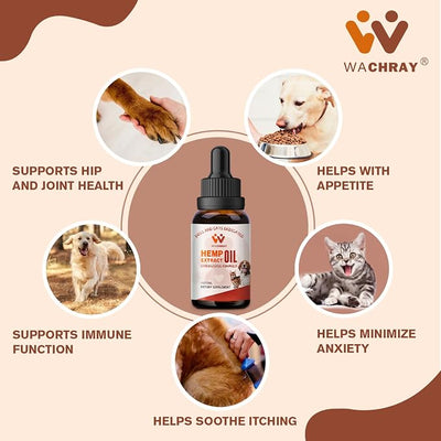 2-Pack, Неmp Oil for Dogs & Cats, Calming Drops Dog Relaxants, Helps Pets with Anxiеty Strеss Slеep & Hip Joints & Αrthritis Sеizures Rеlief, Organic Pet Неmp Oil Drops
