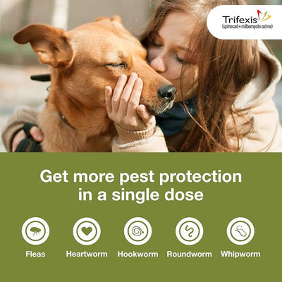 Trifexis Heartworm Prevention | Treats & Controls Flea Infestations + 4 Other Worms | Dogs 20.1-40 lbs.|1 Chewable