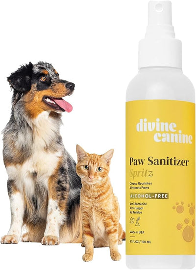 Dog Paw Cleaner - 5.1 Fl Oz of Alcohol Free Paw Cleansing Spray - Made with Aloe, Copaiba Oil, and Lemongrass Oil to Nourish and Clean Paws - Made in the USA