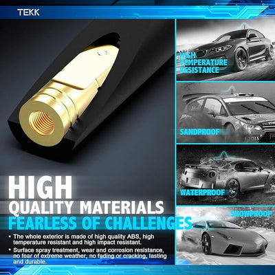 Tekk Short Antenna Compatible with Scion tC 2013 / Designed for Optimized FM/AM Reception / 4.8 Inches