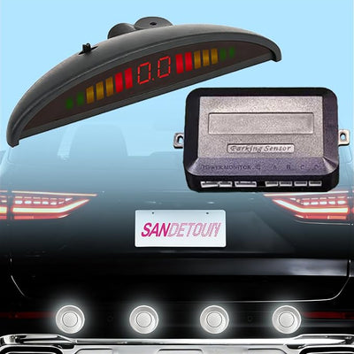 Parking Sensor Kit Backup Sensor Kit Reverse Sensor for Car 18 Color Options for Probes Adjustable Alarm Volume Professional Sensore de Reversa para Carro Safe Driving Assistant（Black）
