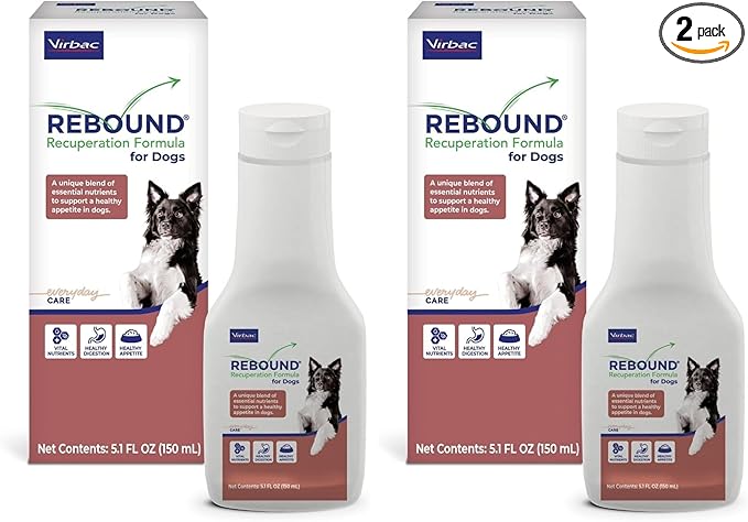 Virbac Rebound® Recuperation Formula for Dogs - Promotes the Restoration of Healthy Digestion, Hydration, and Nutrition (Pack of 2)