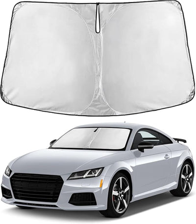 EcoNour Windshield Sunshade Compatible for Audi TT, TT RS, TTS 2000-2021 2022 2023, Sun Visor for Front Windshield & Window Sun Shade Cover, UV Heat Blocker & Protector, Car Accessories