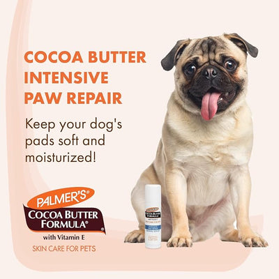 Palmer's for Pets Cocoa Butter Paw Pad and Nose Balm Swivel Stick, Fragrance Free - Moisturizing Dog Balm with Vitamin E, Peppermint Oil, Shea Butter, Rough or Dry Pads, 0.5 oz (Pack of 2)