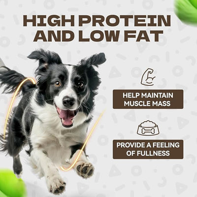 Chicken Duck Wrapped Cod Skin Dog Treats, High Protein Chicken Duck Dog Training Jerky Treats Rawhide-Free Long-Lasting Chews Snacks for Medium and Large Breed 10.54oz
