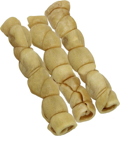 Wild Eats 9" Water Buffalo Treats No-Hide Cheek Roll - 3 Pack Long Lasting Dog Chews, Rawhide Free, Substitute for Pig Ears, for Aggressive Chewers & Large Dogs, Low Fat, High Protein