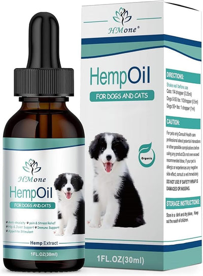 Max Potency Hemp Oil for Dogs & Cats - Help Anxiety Stress Pain Inflammation Arthritis Aggressive Relax Sleep Allergies Seizures Relief - Treats Chews Joint & Hip - Organic Pet Calming Drops