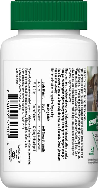 Advantus Dog Fast Acting Oral Flea Treatment Soft Chewable 23 - 110 lbs. | 30 ct.