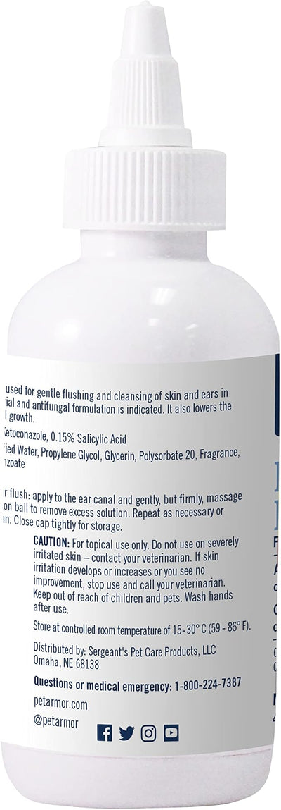 PetArmor Ear Rinse for Dogs & Cats, 4 oz (Pack of 2)