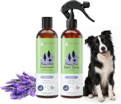 Flea Tick Protection Kit (Lavender Shampoo - Lavender Spray)