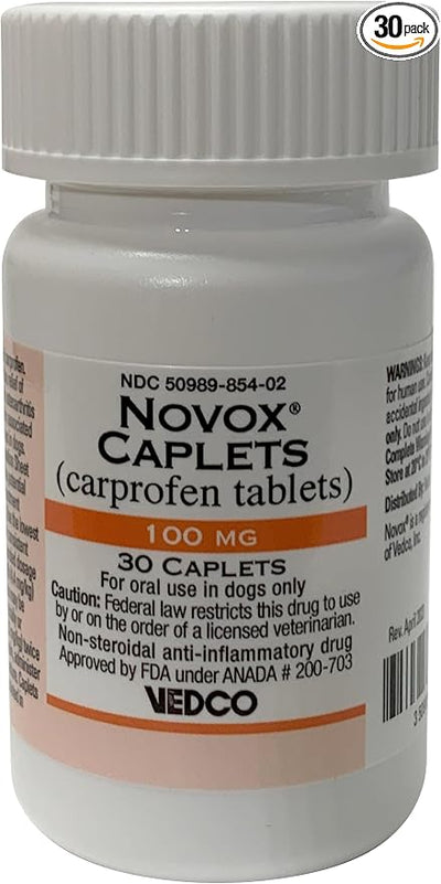 NOVOX® (CARPROFEN Tablets) CAPLETS 100MG 30 CT