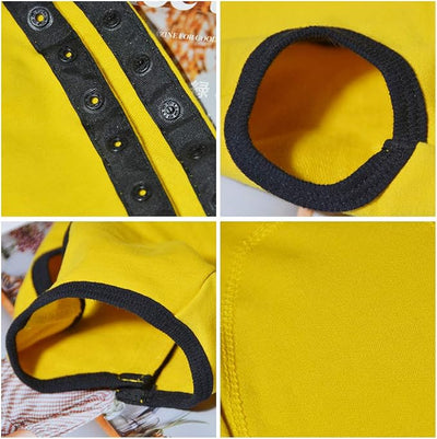 Dog’s Recovery Suit Post Surgery Shirt for Puppy, Wound Protective Clothes for Little Animals(Yellow-XXS)