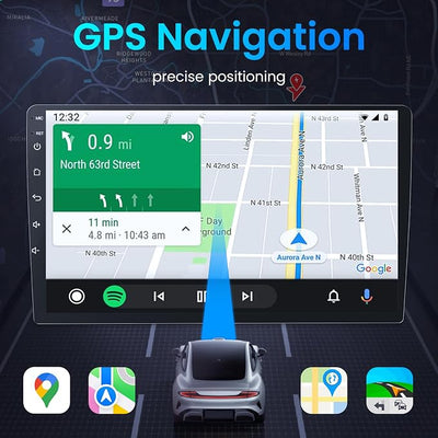 [4Core 64GB ROM] 9" 1280 * 800 Touchscreen Car Radio Stereo for Ford F150 2009-2014 with Wireless CarPlay Android Auto 5G WiFi GPS Bluetooth FM SWC Mirror Link, Backup Camera (Only Fit Manual AC)