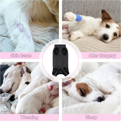 Coppthinktu Recovery Suit for Dogs After Surgery, Dog Onesie Surgery Recovery Suit for Female Spay, Soft Surgical Pajamas Bodysuits for Puppy to Prevent Licking Dog Cone Alternative