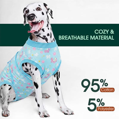 Kuoser Dog Surgery Recovery Suit, Soft Breathable Dog Recovery Suit for Female Spay Male Nueuter, Anti Licking Puppy Onesie Pet Surgical Suit for Dogs Abdominal Wounds Skin Disease, Unicorn XS