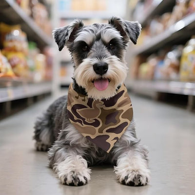 KEIAHUAN Dog Bandana Washable Reversible Handkerchief Duck Camo Hunting Breathable Dog Scarf Triangle Bibs for Small Medium Large Dogs Boy