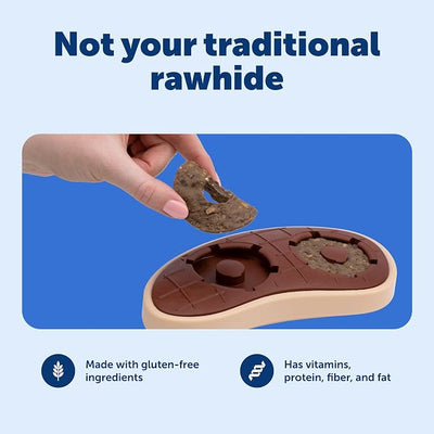 PetSafe Busy Buddy Treat Ring Variety Pack - Engaging Treat-Holding Toy Refill - Easy-Open Resealable Bags - Medium - Peanut Butter & Original Rawhide Flavors (Pack of 120)