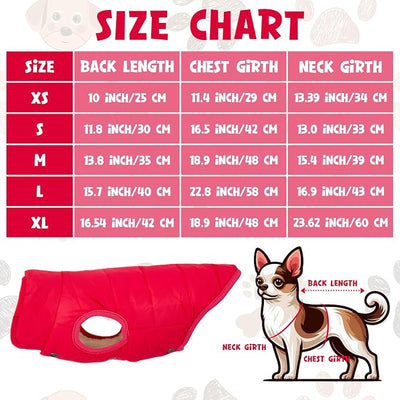 Syhood 2 Pieces Dog Jacket 2 Layers Fleece Lined Dog Jacket Warm Soft Windproof Small Pet Coat for Winter Cold Weather(S,Red, Pink)