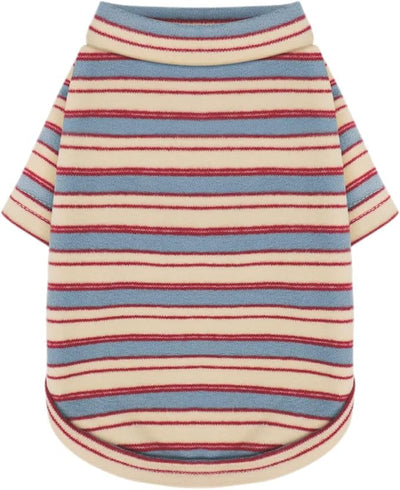 Stylish Striped Block Dog Shirt, Comfortable, Breathable, and Wrinkle-Resistant. Perfect Apparel for Small, Medium, & Large Dogs, a Must-Have for Pet Lovers M