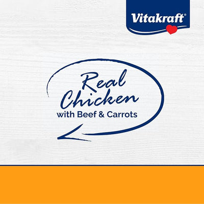Vitakraft Meaty Morsels Dog Treat, Chicken with Beef and Carrots, 12.6oz Value Pack