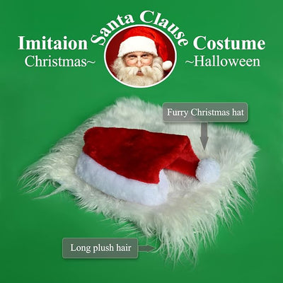 Funny Reindeer Moose Dog Costume - Cute Furry Pet Wig for Halloween & Christmas