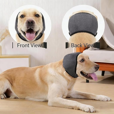 Dog Ear Covers for Bath: Waterproof Ear Wraps Noise Cancelling for Fireworks/Swimming/Vet Visits/Grooming/WalkingDogs