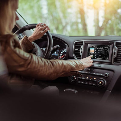 JVC KW-V960BW Built in Wi-Fi for Wireless CarPlay Android Auto, CD/DVD 6.8" LCD Touchscreen Display, AM/FM, Bluetooth, MP3 Player, USB Port, Double DIN, 13-Band EQ, SiriusXM, Class D Amp, Car Radio