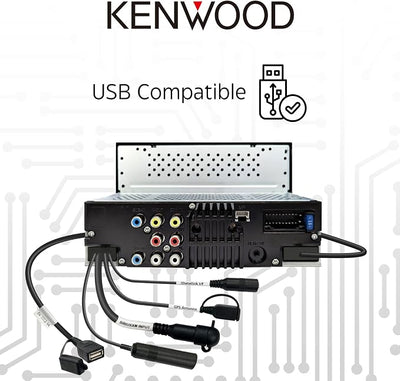 KENWOOD DMX5710S 6.8" Capacitive Touchscreen Digital Multimedia Receiver – Wireless Apple CarPlay, Android Auto, Bluetooth, iDatalink Maestro Ready