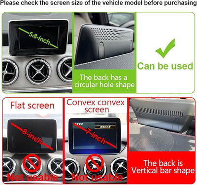 Car Phone Holder for Mercedes Benz CLA/GLA-Class Auto Accessories [Only for 2014 CLA & 2015 GLA 5.8" Screen][7/8" Not usable][Auto Lock Hands Free Cell Phone Mount Car fits for All Smartphones]