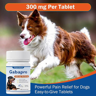 for Large Dogs, 300mg, Hip and Joint Support, Arthritis Comfort for Senior Dogs, Over 75 lbs, 90 Tablets