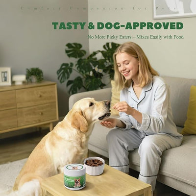 Teeth Cleaning Chews for Dogs, Dog Dental Soft Chews for Plaque & Tartar Control with Natural Enzymes, Dental Care for Dogs Fresh Breath with Probiotic