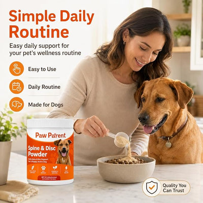 Green Lipped Mussel, Paw Parent Secret Powder, Promotes Healthy Movement and Active Play, Great-Tasting Formula for All Breeds (1pcs)