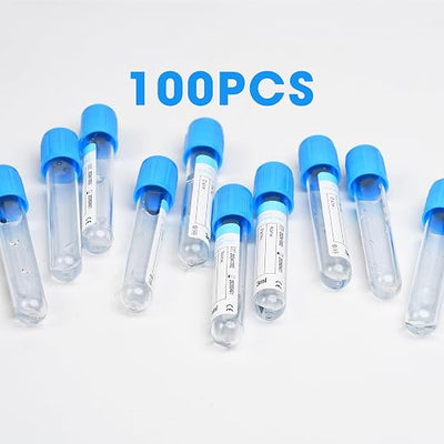 Specimen Collection Tubes 3ml Lab Vacuum PT Tube for Pet Animals Veterinary Lab Supplies 100 Pcs Wrap Packaging