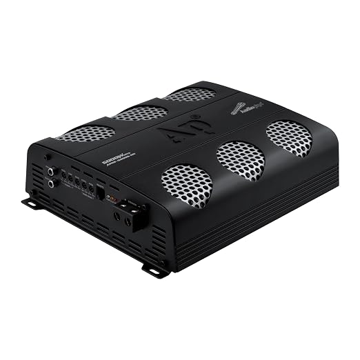 Audiopipe 5000 Watts Full Range Class D Mosfet Amplifier (APHF-5000D-H2), 4-Point Protection System, 2 Ohm, BTL Mode, Remote Bass Control Knob