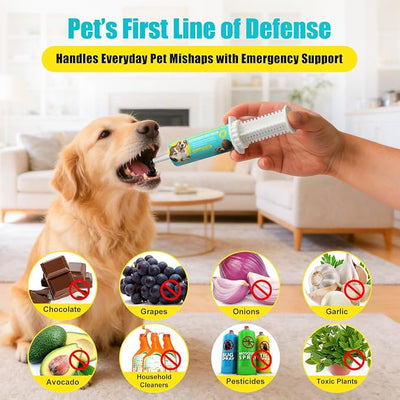 Activated Charcoal for Dogs & Cats (60 cc) – Quick Digestive Support Oral Paste for Occasional Upset Stomach, Loose Stool & Gas, Toxin Absorbing Aid, Animal Use Only, Made in USA